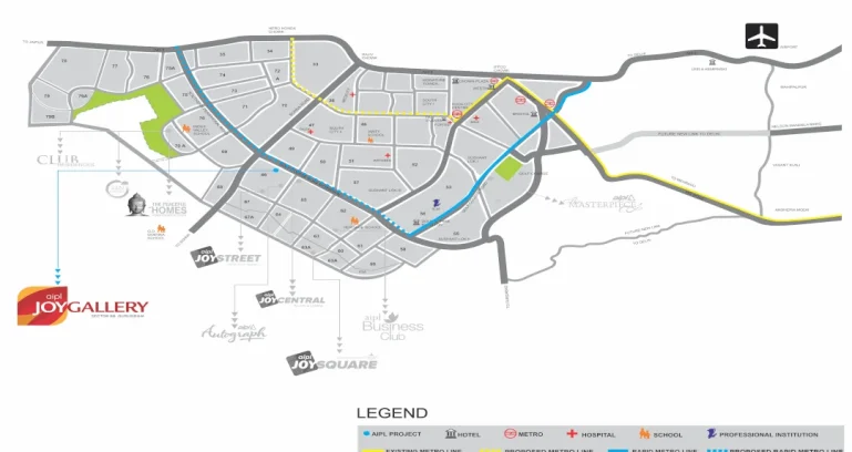Aipl-joy-gallery-location-map