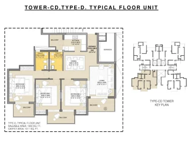 Ats-grandstand-floor-plan-3-bhk-type-d
