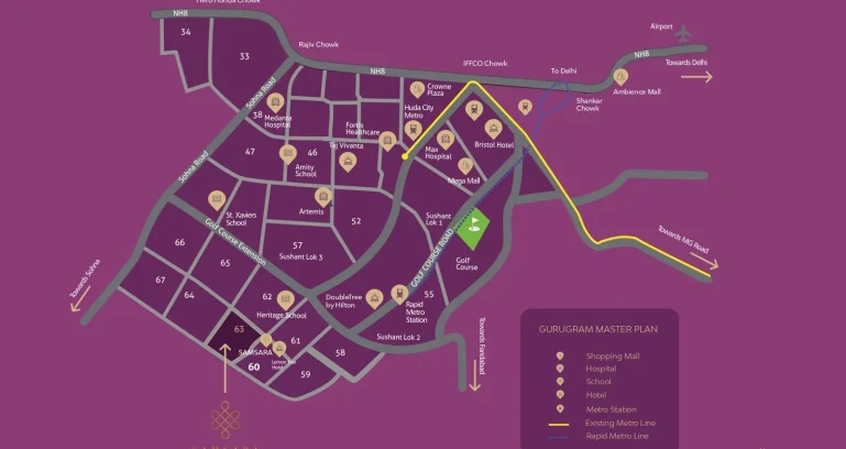 Adani-samsara-vilasa-location-map