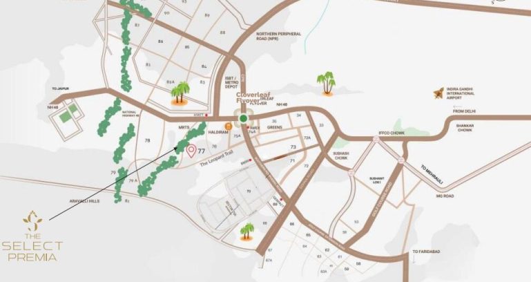 Adore The Select Premia Location Map