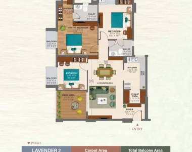 Ashiana-amarah-1000-sqft.-3-bhk-floor-plan-lavinder-2-premium
