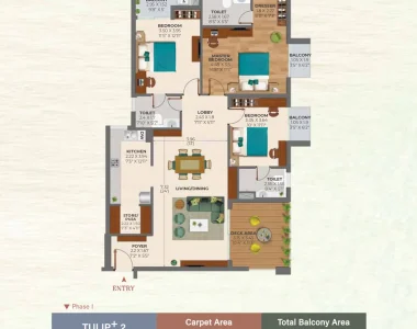 Ashiana-amarah-1205-sqft.-3-bhk-floor-plantulip2