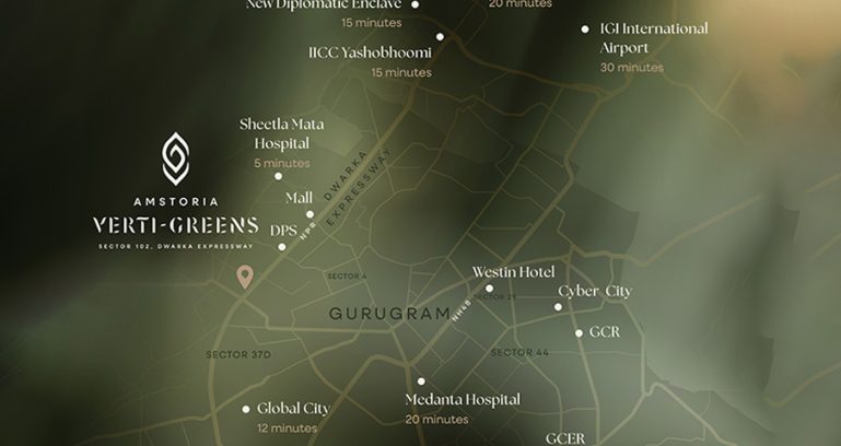Bptp Amstoria Verti Greens Location Map