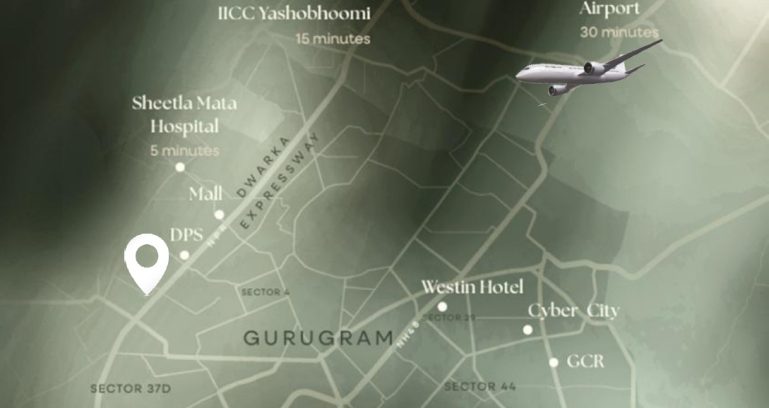 Bptp Gaia Residences Location Map