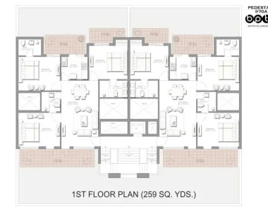 Bptp-pedestal-floor-plan-1st-259-sq.yard_