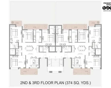 Bptp-pedestal-floor-plan-2nd-and-3rd-374-sq.yard_