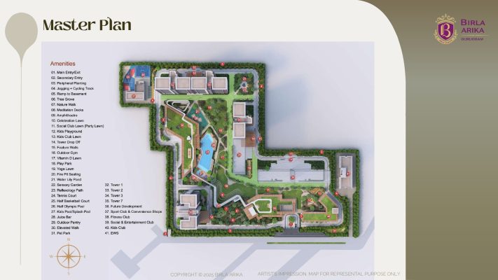Birla Arika Site Plan