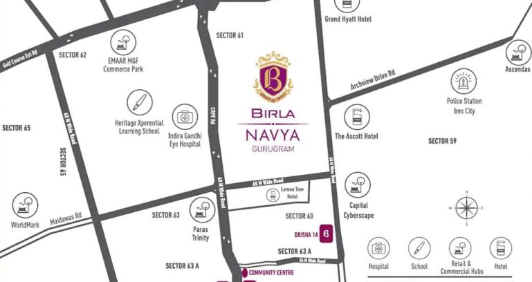 Birla-navya-avik-location-map