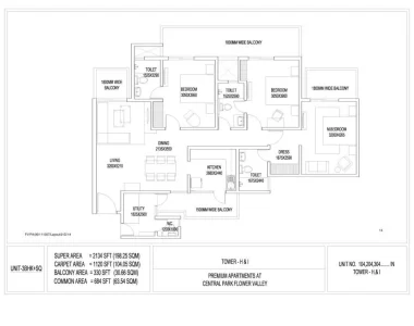 Central-park-flower-valley-aqua-front-towers-floor-plan-2134-sqft