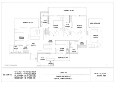 Central-park-flower-valley-aqua-front-towers-floor-plan-2570-sqft