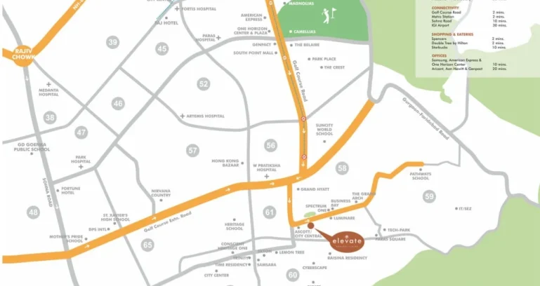 Conscient-hines-elevate-location-map