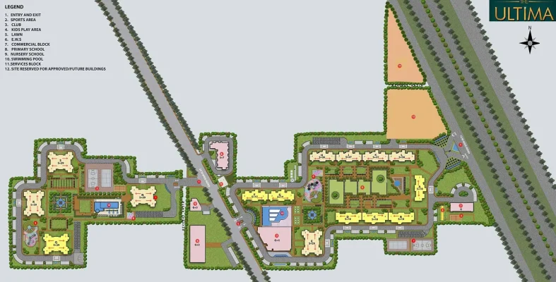 Dlf-ultima-site-plan