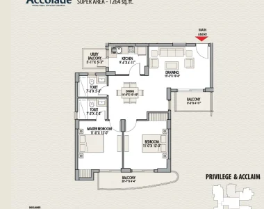 Eldeco-accolade-2-bhk-floor-plan-type-d