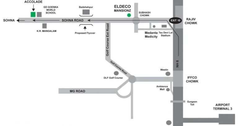 Eldeco-accolade-location-map