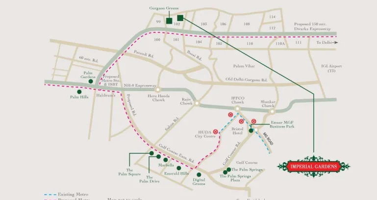Emaar-imperial-gardens-location-map