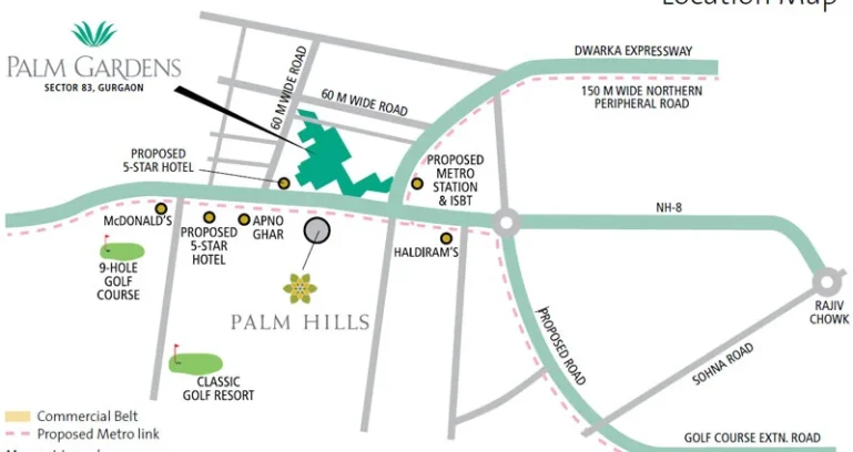 Emaar-mgf-palm-gardens-location-map