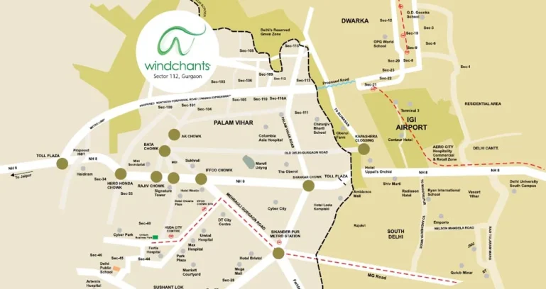 Experion-windchants-location-map