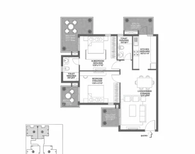 Godrej-101-floor-plan-2-bhk-type-1
