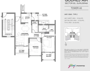 Godrej-air-floor-plan-2-bhk-type-2