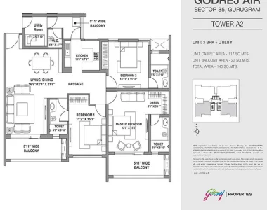 Godrej-air-floor-plan-3-bhk-utility