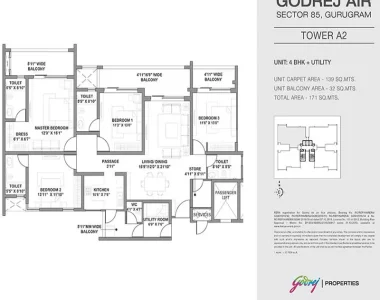 Godrej-air-floor-plan-4-bhk-utility