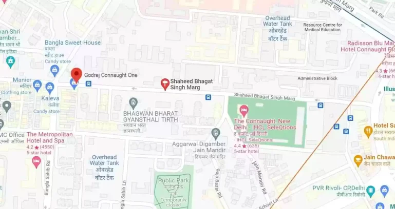 Godrej-connaught-one-location-map