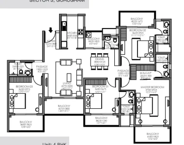 Godrej-habitat-floor-plan-4-bhk