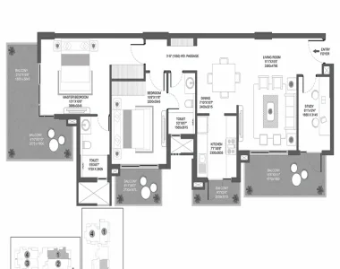Godrej-icon-floor-plan-2-bhk-study-type-a