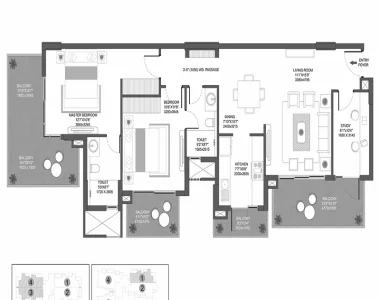 Godrej-icon-floor-plan-2-bhk-study-type-c