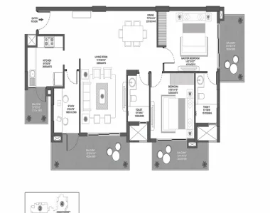 Godrej-icon-floor-plan-2-bhk-study-type-h