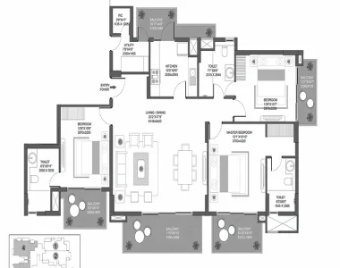 Godrej-icon-floor-plan-3-bhk-utility-type-c