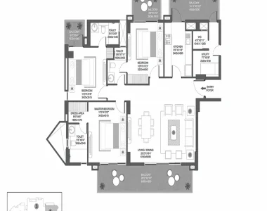 Godrej-icon-floor-plan-3-bhk-utility-type-d