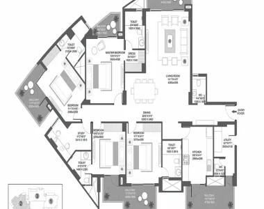 Godrej-icon-floor-plan-4-bhk-study-utility-type-a