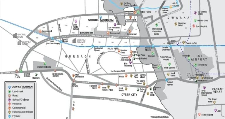 Godrej-meridien-location-map