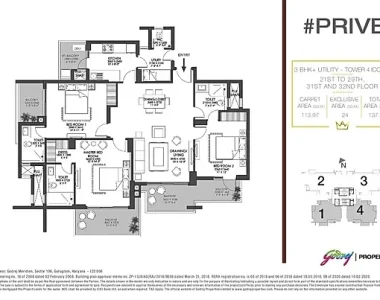 Godrej-prive-floor-plan-3-bhk-utility