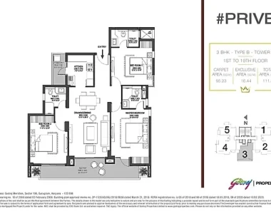 Godrej-prive-floor-plan-3-bhk-type-b