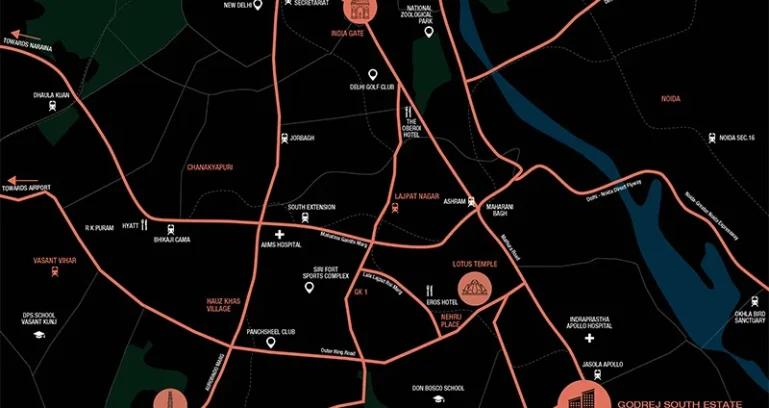Godrej-south-estate-location-map