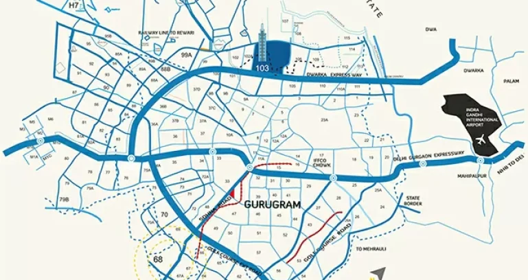 Hcbs-auroville-plaza-location-map