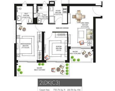 Krisumi-waterfall-residences-floor-plan-2ldk-c3