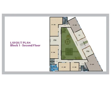 Landmark-springwalk-block-1-second-floor-plan