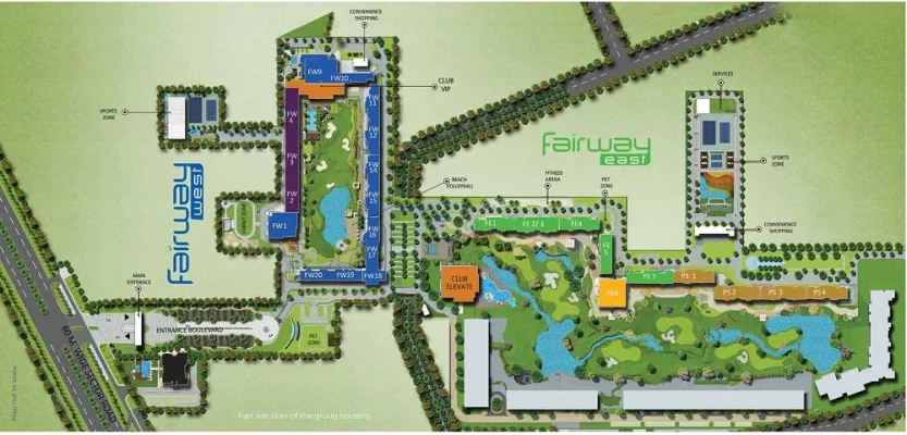 M3m-golf-estate-site-plan