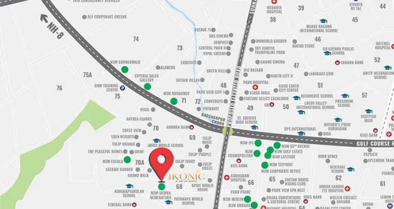 M3m-ikonic-location-map