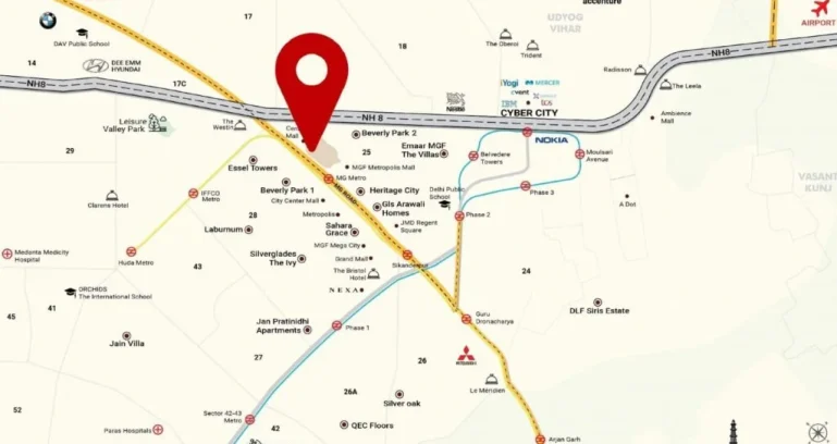 M3m-jewel-location-map