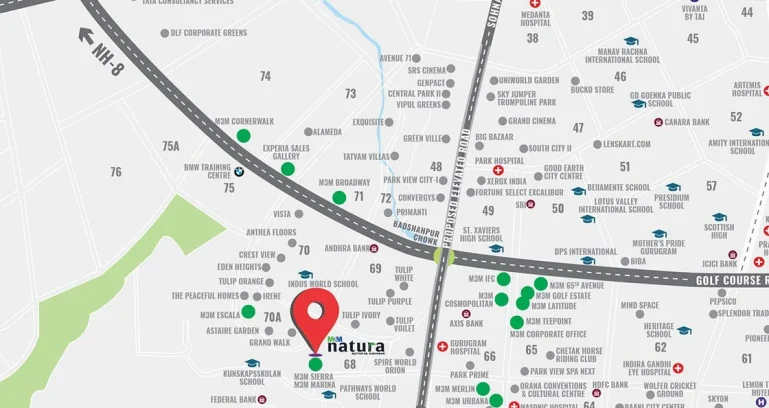 M3m-natura-location-map