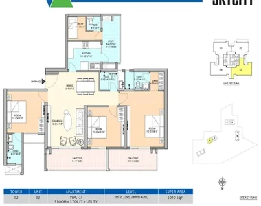 M3m-sky-city-floor-plan-3-bhk-utility-tower-2-unit-3
