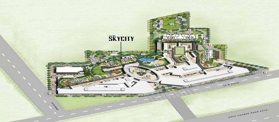 M3m-sky-city-site-plan