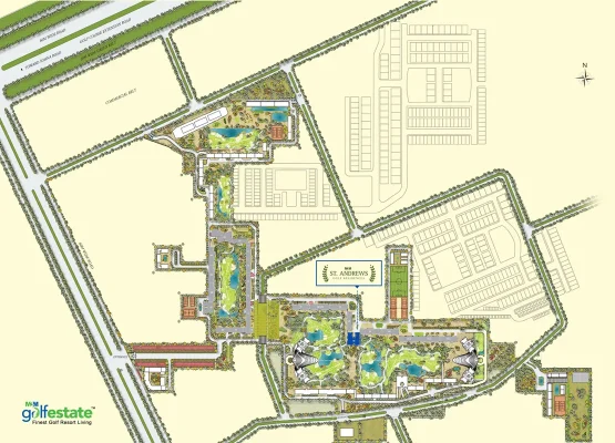 M3m-st.andrews-golf-residences-site-plan