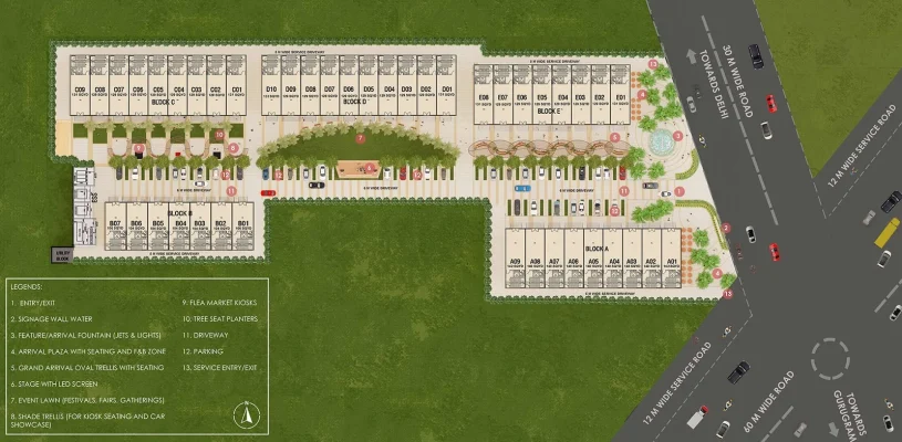 Paras-arcade-114-site-plan