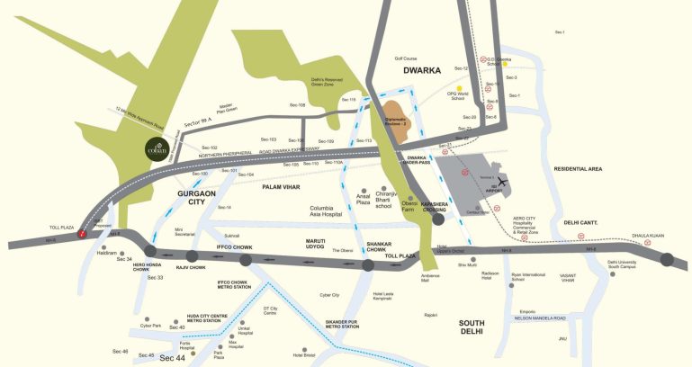 Pareena Coban Residences Location Map