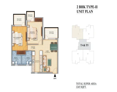 Pareena-micasa-floor-plan-2-bhk-type-2